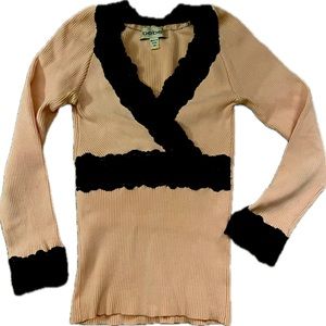 Bebe top 78% silk, 22% spandex